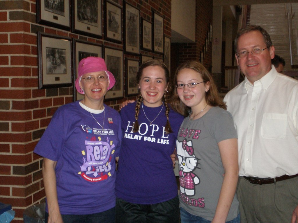 Hannah organized a team in the OU Relay for Life last April