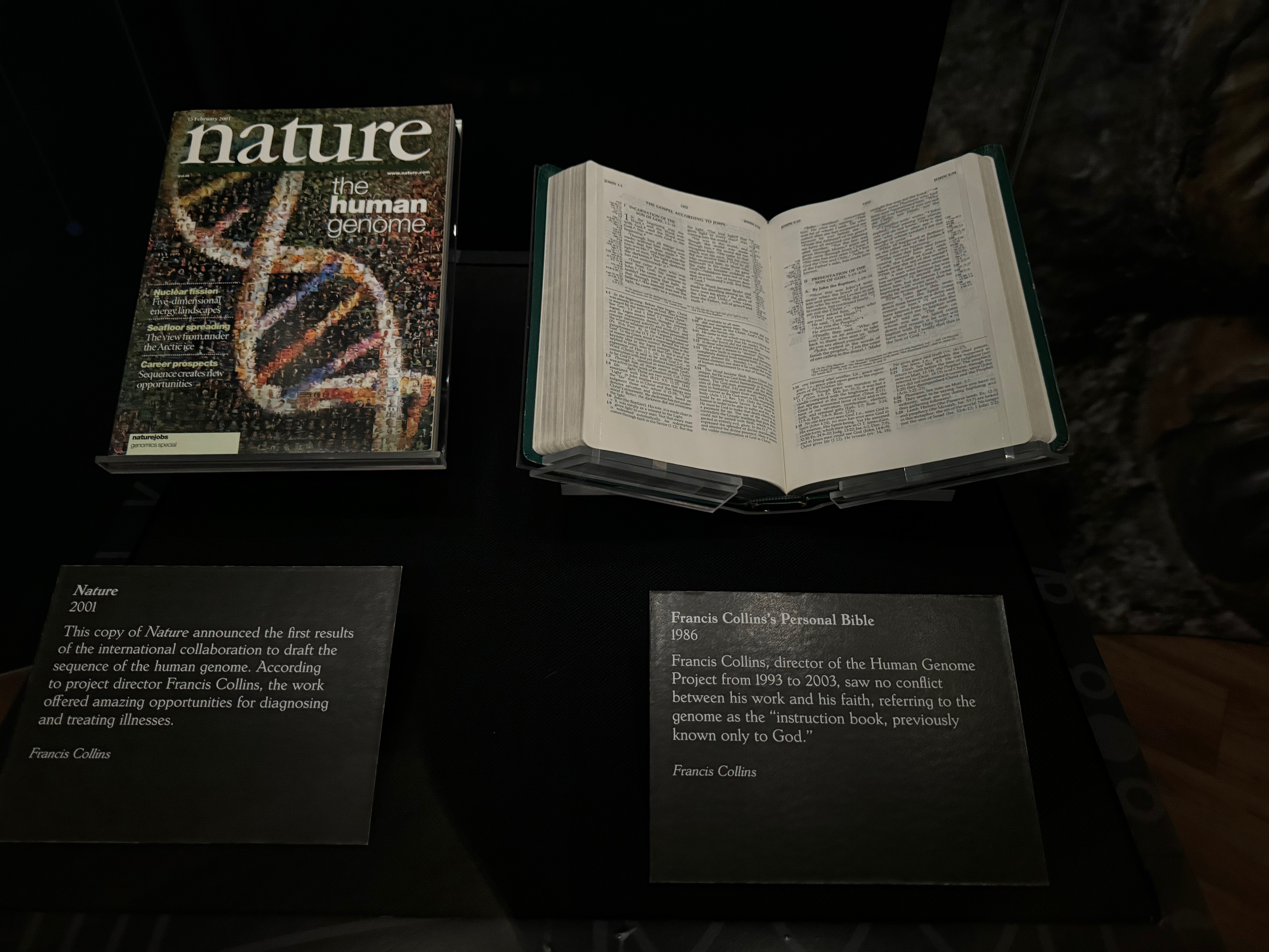 Francis Collins Bible and Nature